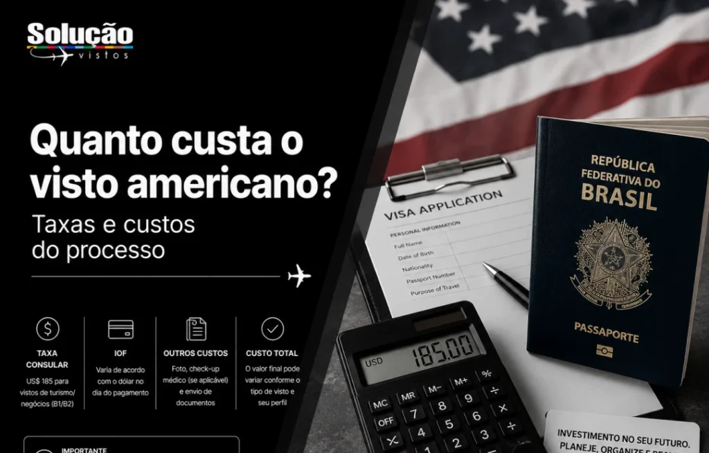 Quanto custa o visto americano? Taxas e custos do processo